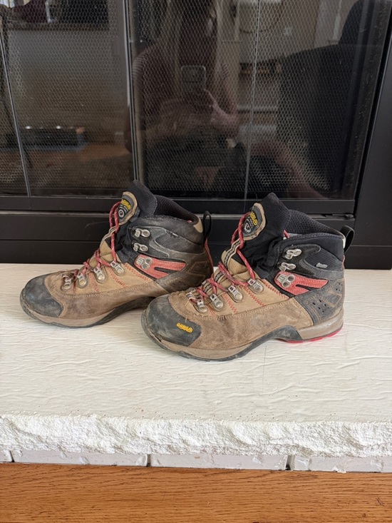 Asolo Brown and Red Hiking Boots main image 5